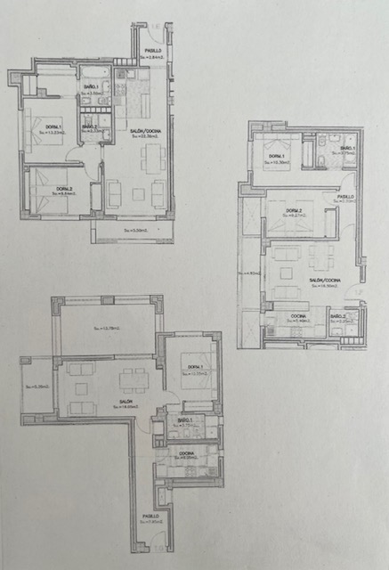 Project of apartments and parking spaces